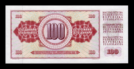 IUGOSLAVIA 100 dinari 1981, necirculata [1]