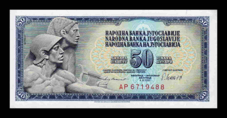 Iugoslavia - IUGOSLAVIA 50 dinari 1981, necirculata