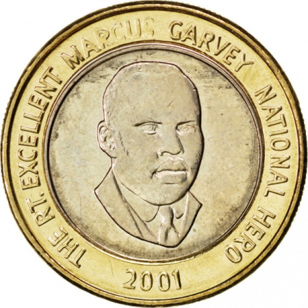 Monede America - Jamaica 20 dolari 2001-2015 Marcus Garvey UNC