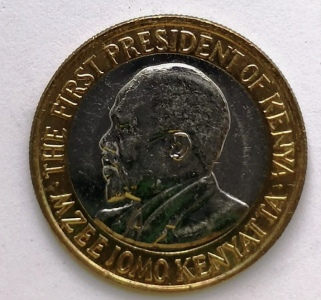 Monede Africa - Kenya 10 shillings 2010 primul presedinte al Kenyei - Jomo Kenyatta