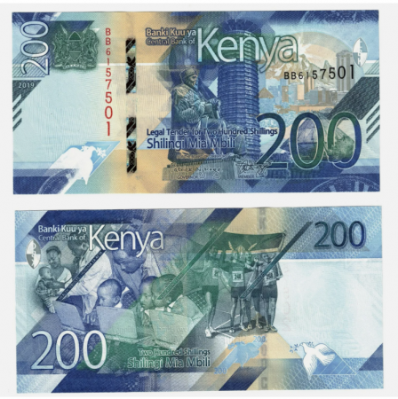 Bancnote Africa - Kenya 200 Shilingi 2019, necirculata