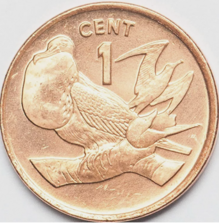 Monede Australia si Oceania - Kiribati 1 cent 1992 pasare UNC