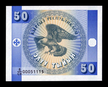 Kyrgyzstan - Kyrgyzstan 50 Tyin 1993, necirculata