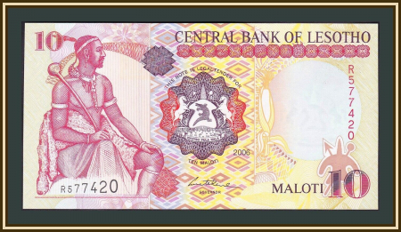 LESOTHO, 10 Maloti 2009, necirculata [1]