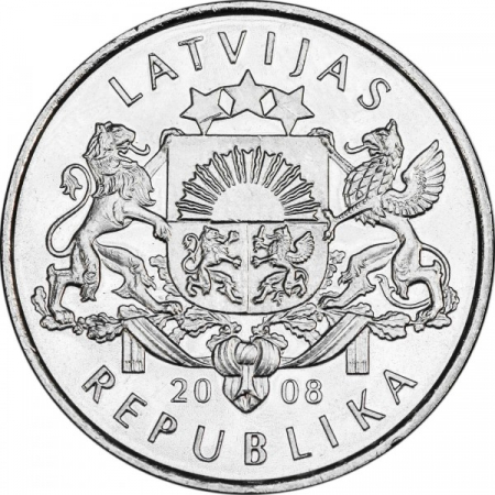 Letonia 1 lats 2008, Cosarul, necirculata [1]