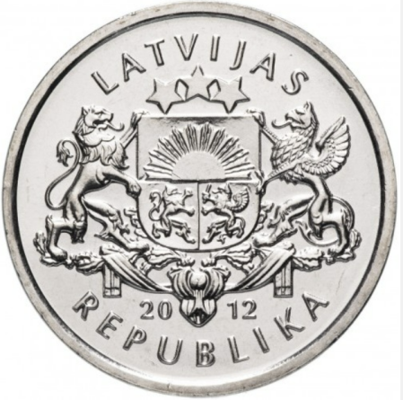 Letonia 1 lats 2012, Ariciul, UNC [1]