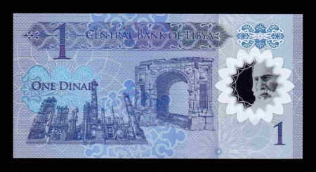 Libia 1 Dinar 2019 polimer, necirculata [1]