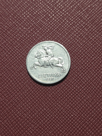 Monede - Lituania 1 centas 1991