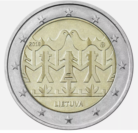 Lituania - Lituania 2 euro 2018, Sărbătoarea Cântecului si a Dansului, UNC