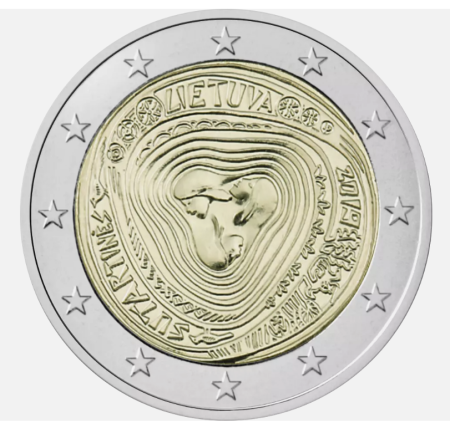 Lituania - Lituania 2 euro 2019 Cantece, UNC