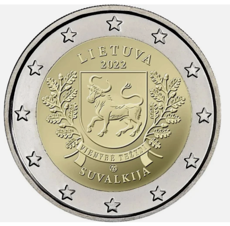 Lituania - Lituania 2 euro 2022 Suvalkija, UNC