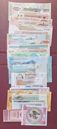 Lot 25 bancnote diferite, animale, pasari [1]