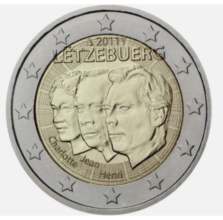 Luxemburg - Luxemburg 2 euro 2011, Marele Duce Jean ca locotenent-reprezentant, UNC