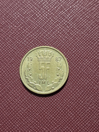 Luxemburg 5 franci 1987 [1]