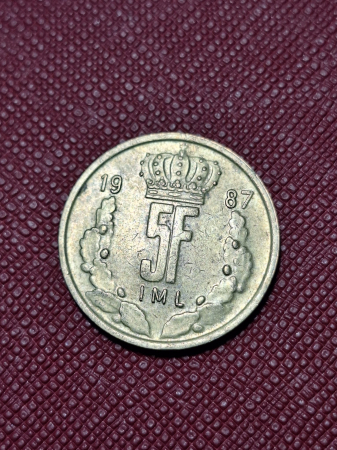 Luxemburg 5 franci 1987 [1]