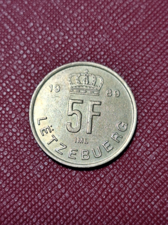 Luxemburg 5 franci 1989 [1]