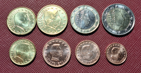 Luxemburg - Luxemburg, set 8 monede 2023: 1,2,5,10,20,50 centi, 1,2 Euro, UNC