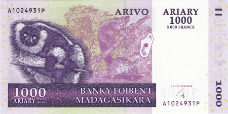 Madagascar 1000 Ariary 2004, necirculata [0]