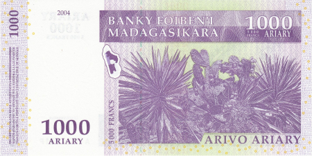 Madagascar 1000 Ariary 2004, necirculata [1]