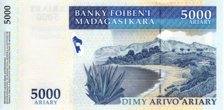 Madagascar 5000 Ariary 2012, necirculata [1]