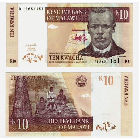Bancnote Africa - MALAWI 10 kwacha 2004, necirculata