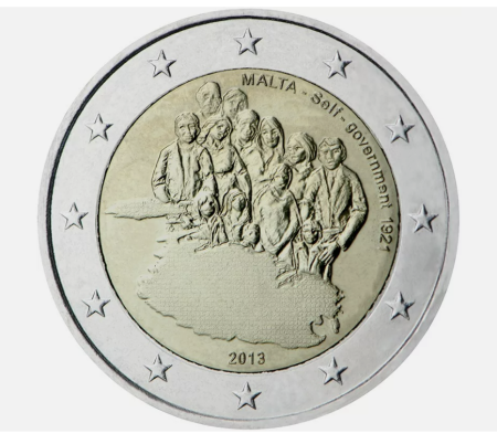 Malta - Malta 2 euro 2013, Autoguvernarea din anul 1921, UNC