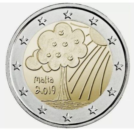 Malta - Malta 2 euro 2019 Natură și Mediu, UNC