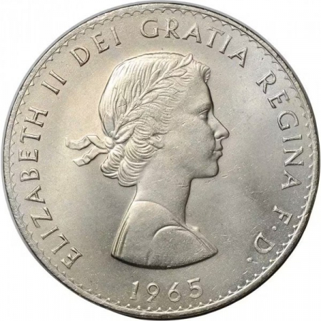 Marea Britanie 1 Crown 1965, emisa in memoria prim-ministrului Winston Churchill [1]