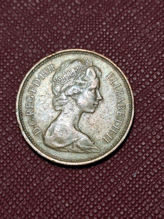 Monede Europa - Marea Britanie 2 new pence 1971