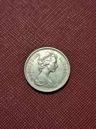Monede - Marea Britanie 5 new pence 1970