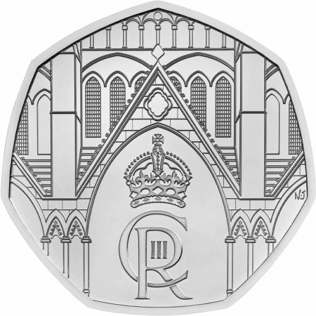 Marea Britanie 50 pence, 2023 Incoronarea Regelui Charles III, UNC [1]