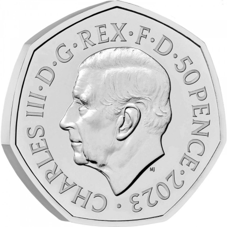 Marea Britanie 50 pence, 2023 Incoronarea Regelui Charles III, UNC [0]