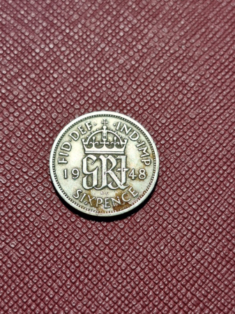 Marea Britanie six pence 1948 [1]