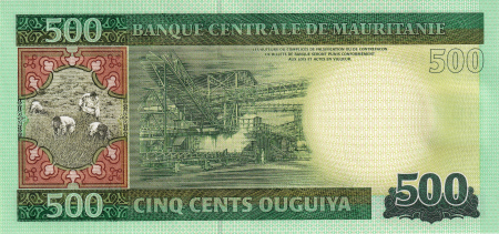 Bancnote Africa - Mauritania 500 ouguiya 2013, necirculata