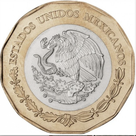 Monede America - Mexic 20 pesos 2021 - 200 ani de la fondarea Marinei Mexicane, necirculata
