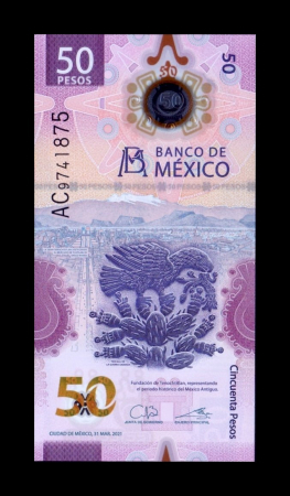 Mexic 50 Pesos 2021, Polimer, necirculata [1]