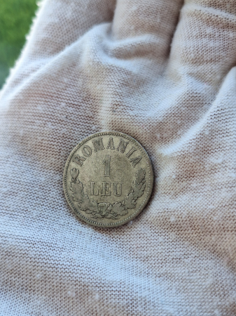 Monede Romania - Moneda Romania, 1 Leu 1873 ag, Regele Carol I