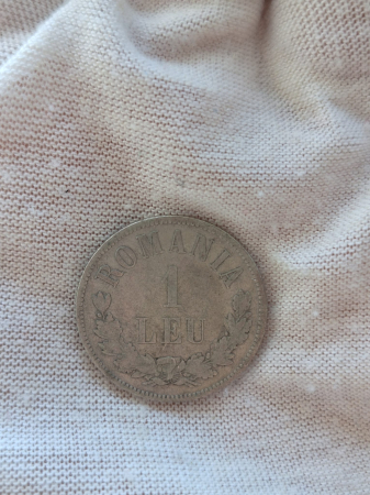 Moneda Romania, 1 Leu 1873 ag, Regele Carol I [2]