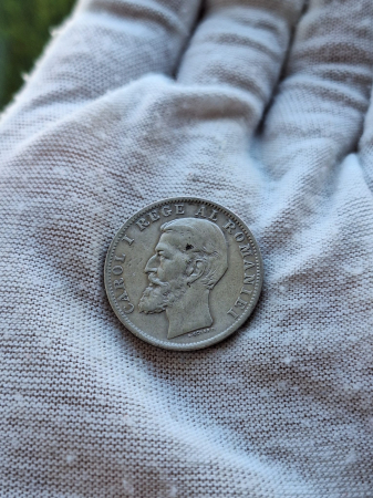 Monede Romania - Moneda Romania, 1 Leu 1894 ag, Regele Carol I