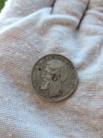 Moneda Romania, 1 Leu 1900 ag, Regele Carol I [3]