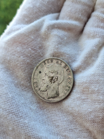 Moneda Romania, 1 Leu 1900 ag, Regele Carol I [1]