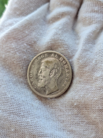 Moneda Romania, 1 Leu 1900 ag, Regele Carol I [1]