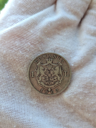 Moneda Romania, 1 Leu 1900 ag, Regele Carol I [2]