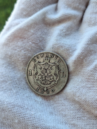 Monede Romania - Moneda Romania, 1 Leu 1900 ag, Regele Carol I