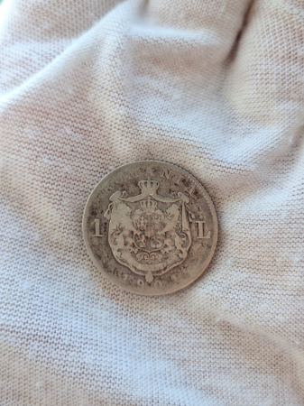 Moneda Romania, 1 Leu 1901 ag, Regele Carol I [3]