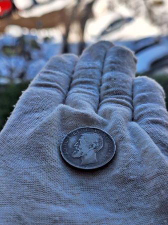 Moneda Romania, 1 Leu 1901 ag, Regele Carol I [2]