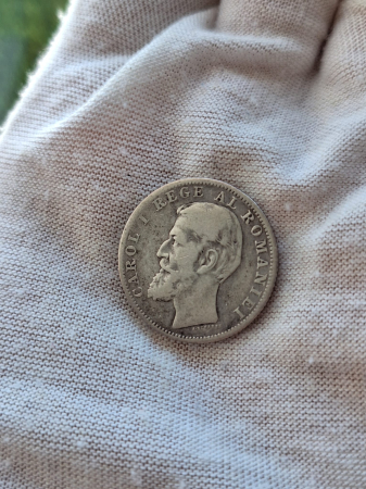 Monede Romania - Moneda Romania, 1 Leu 1901 ag, Regele Carol I