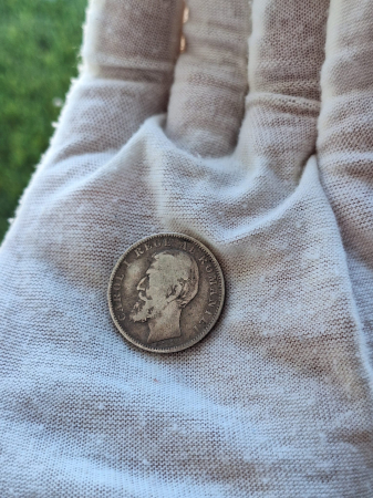 Monede Romania - Moneda Romania, 1 Leu 1901 ag, Regele Carol I