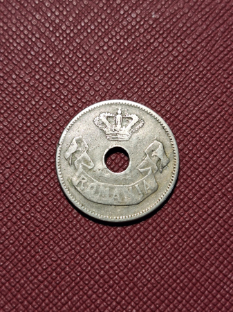 Moneda Romania, 10 Bani 1906, Coroana Regala, monetaria Bruxelles [1]