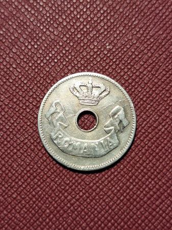 Monede - Moneda Romania, 10 Bani 1906, cu eroare de batere: matrita crapata